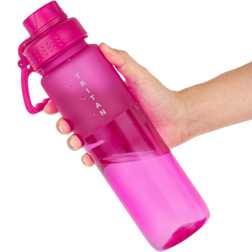 OLDLEY 32oz Matte Water Bottle with Handle, Tritan Leakproof Sports Bottle