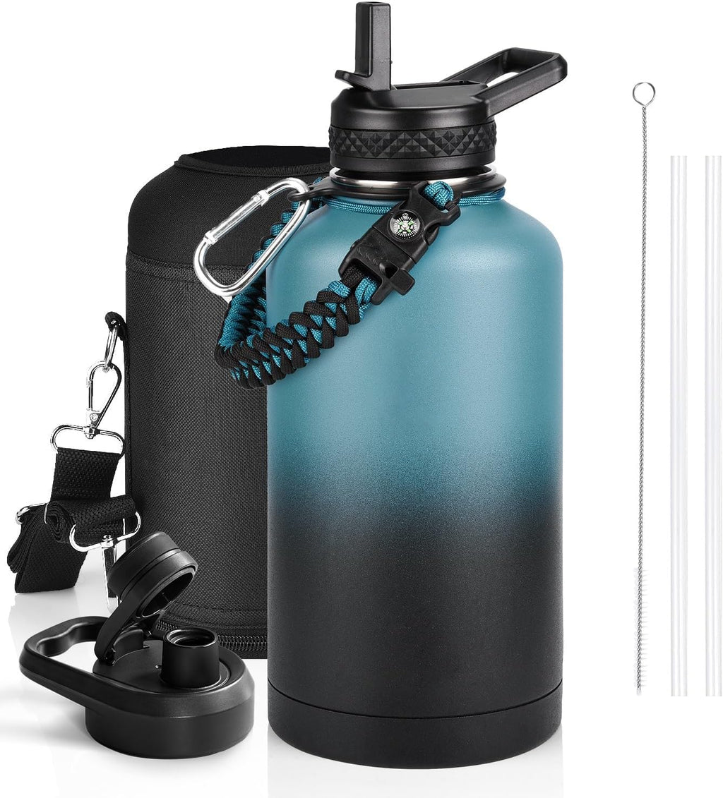 Outdoor sports Insulated Water Bottle with Accessories Set