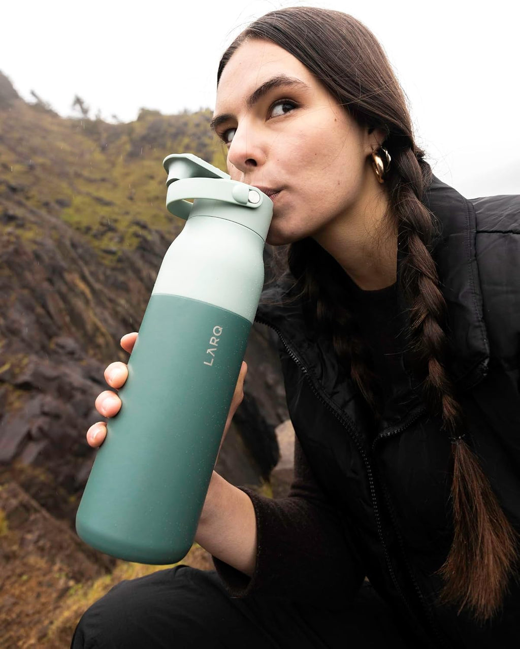 LARQ PureVis 2 Smart UV-C Self-Cleaning Insulated Water Bottle Filter Straw