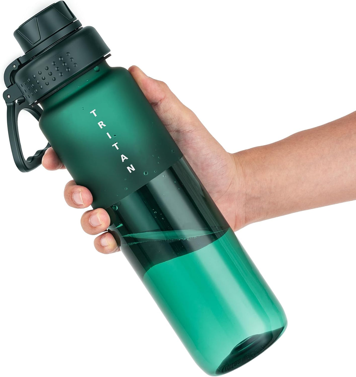 OLDLEY 32oz Matte Water Bottle with Handle, Tritan Leakproof Sports Bottle