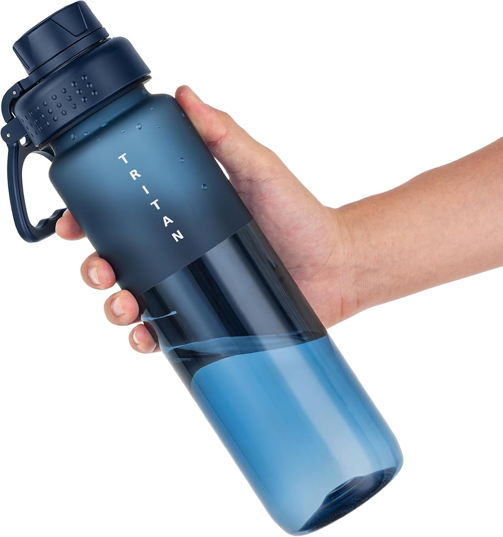 OLDLEY 32oz Matte Water Bottle with Handle, Tritan Leakproof Sports Bottle