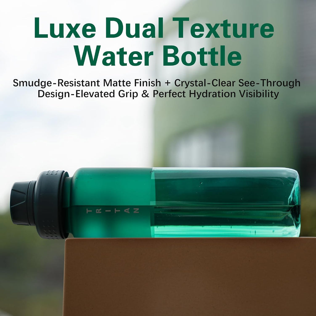 OLDLEY 32oz Matte Water Bottle with Handle, Tritan Leakproof Sports Bottle