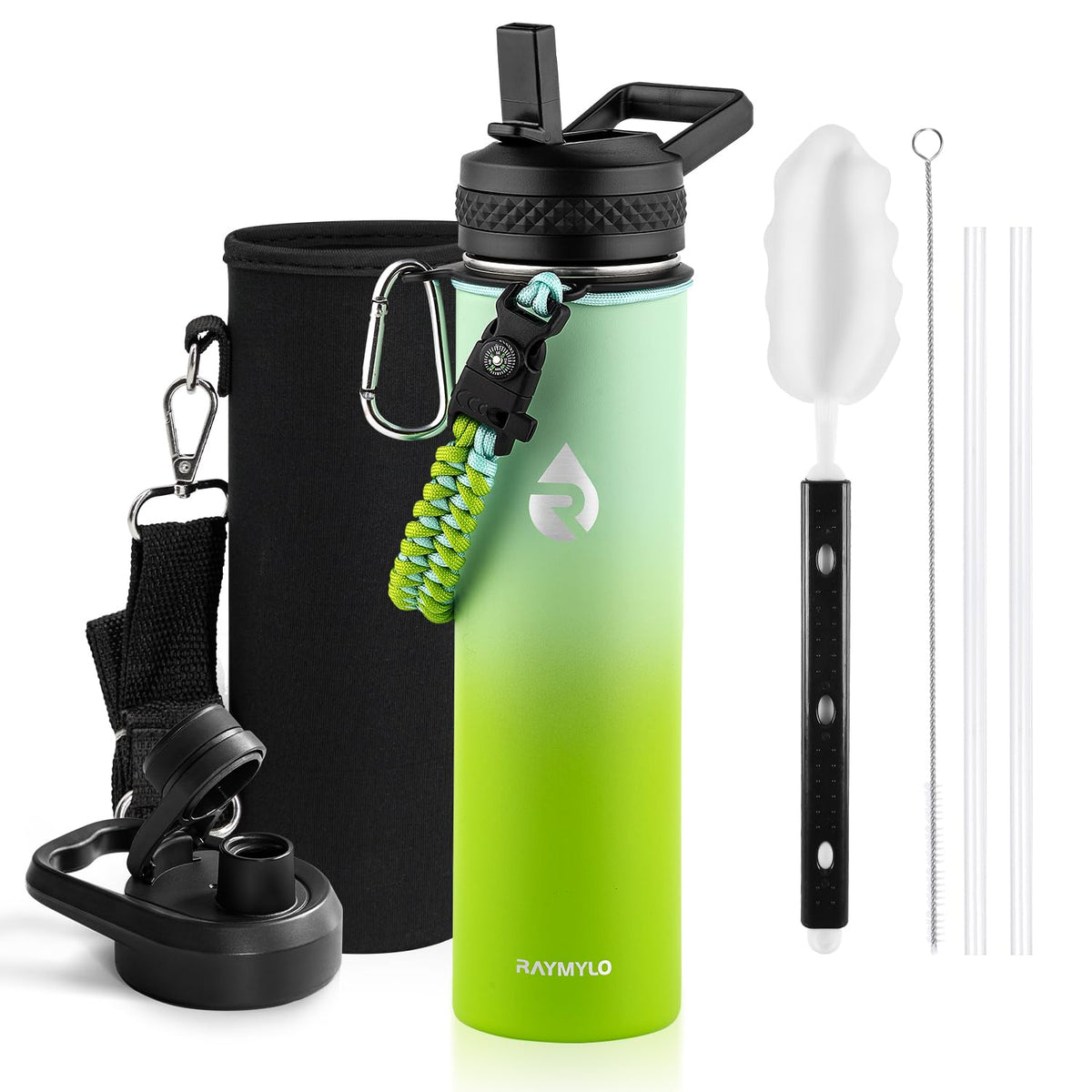RAYMYLO One Gallon Water Bottle Insulated 128 oz, Stainless Steel