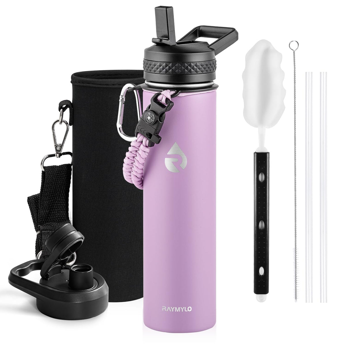 RAYMYLO One Gallon Water Bottle Insulated 128 oz, Stainless Steel