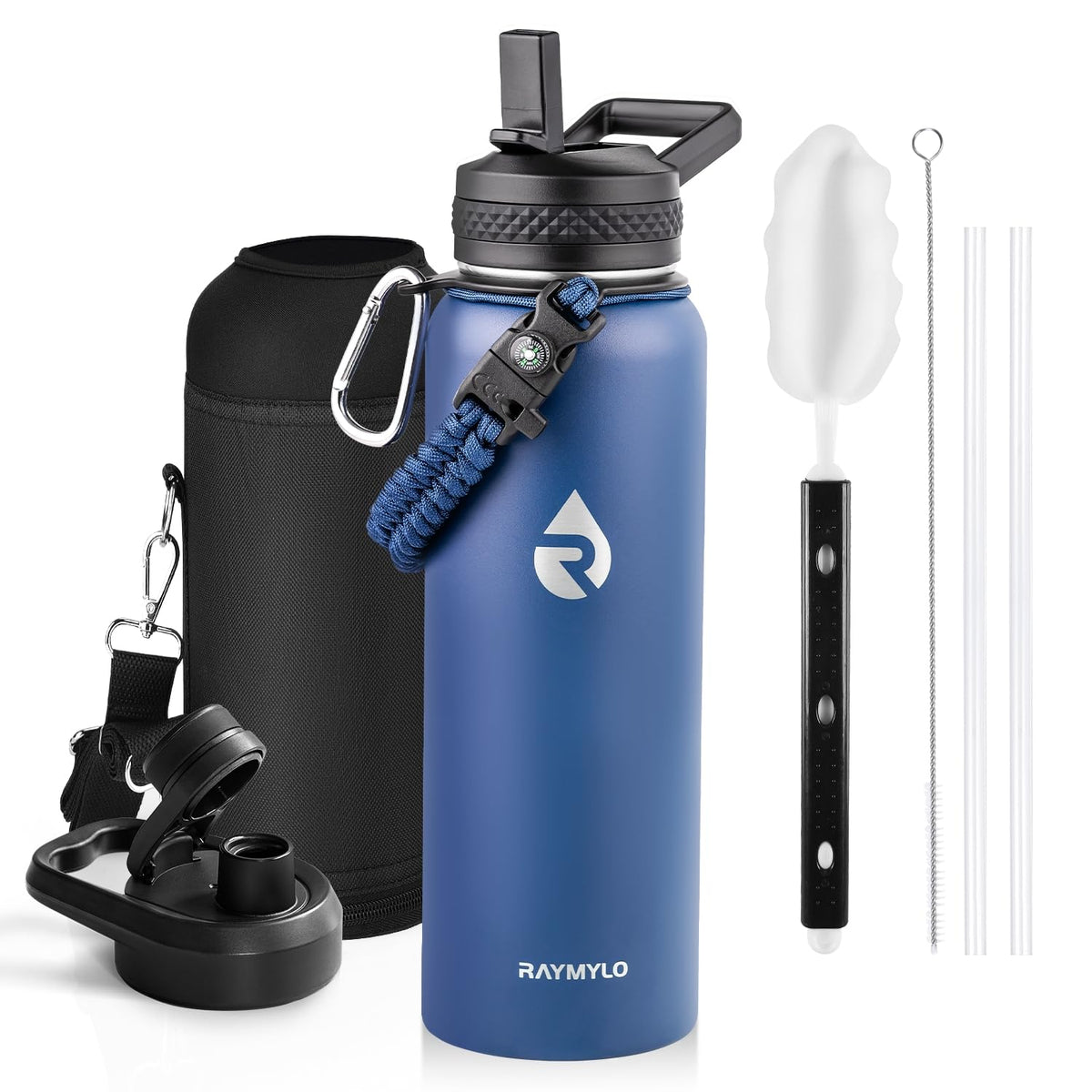 RAYMYLO One Gallon Water Bottle Insulated 128 oz, Stainless Steel