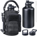 RXW 64oz Insulated Water Bottle Half Gallon Water Jug with Sleeve Tactical
